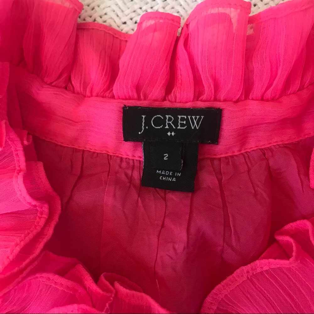 J. Crew Ruffle Neck Blouse - Picture 3 of 5